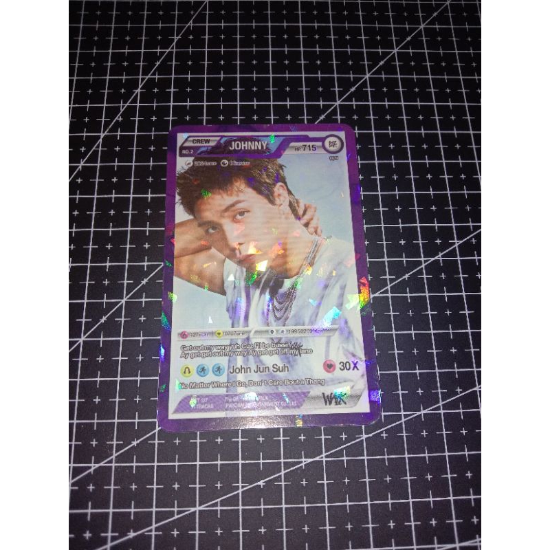 PC JOHNNY WALK CREW CHARACTER CARD NCT 127