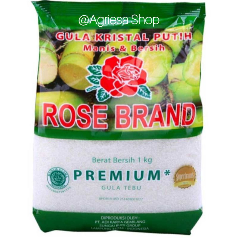 

Rose Brand Gula Pasir Kristal Putih Premium 1kg