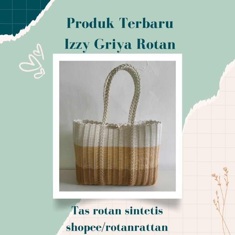 Tas rotan sintetis 3 warna