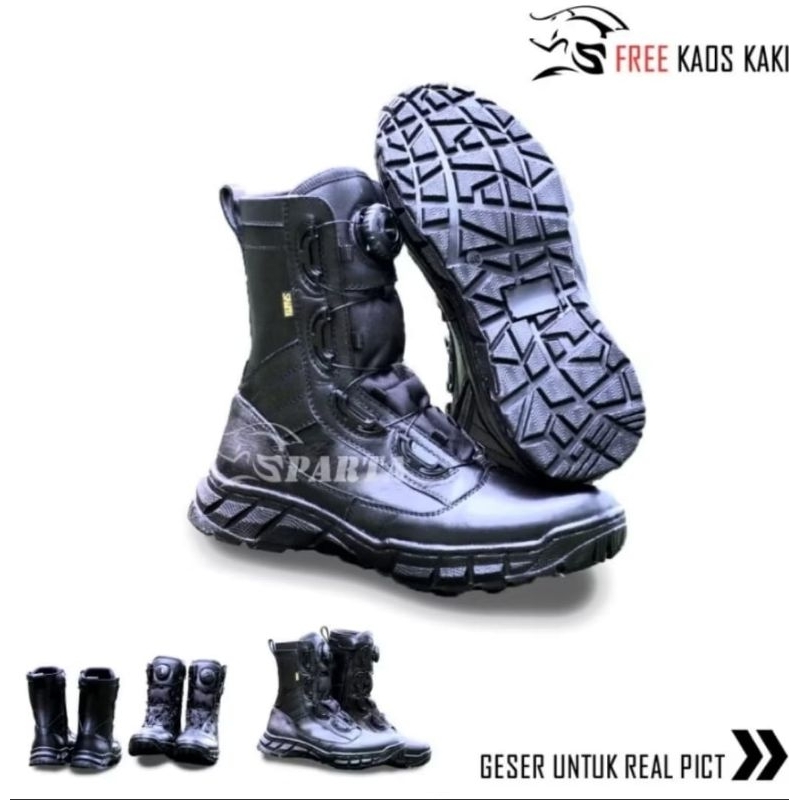 Sepatu PDL Safety TNI POLRI Sparta Terbaru Tali Putar