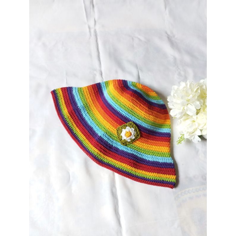 Bucket Hat Rajut Dewasa