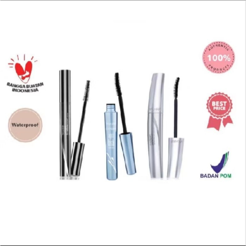 Wardah Perfectcurl Mscr / Mascara waterproof / Mascara Wardah