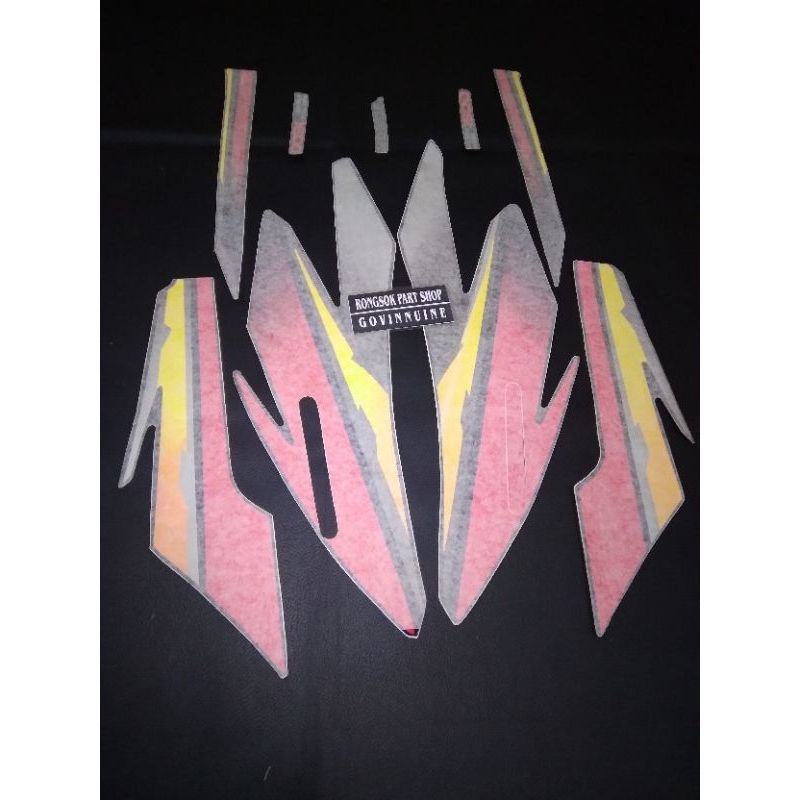 striping stiker sticker lis decal polet honda glpro gl pro 97 98 merah ori asl nos