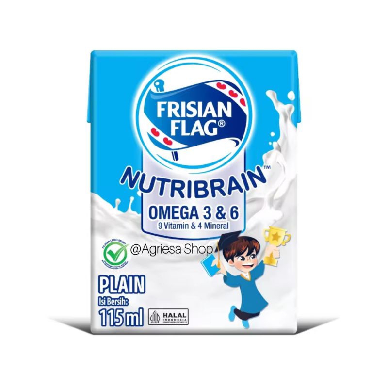 UHT Frisian Flag Nutribrain (Plain) - 1 pcs