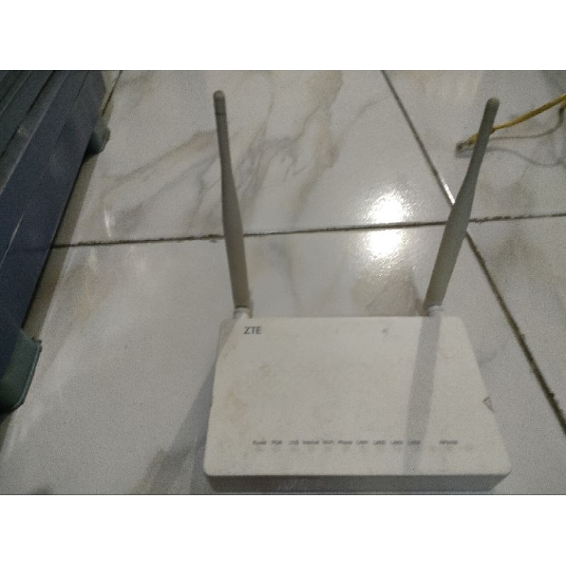 Modem router zte zxhn f609 v2 bekas berkualitas plus adaptor