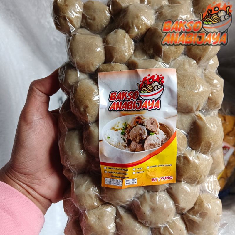 

Bakso Daging Sapi Super Premium HALUS - Frozen Food Homemade 1kg isi 70pcs