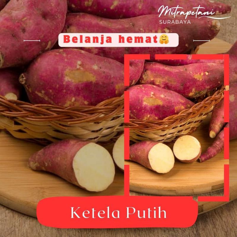 

ketela putih/ubi putih 500 gr