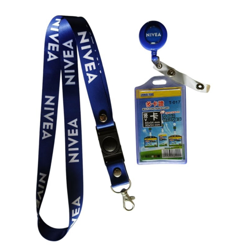 

Tali id card Nivea / lanyard Nivea ready stok