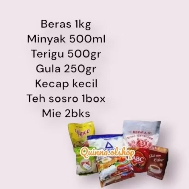 

Promo 7.7 Paket Sembako Hemat utk Berbagai Acara... Free goodiebag