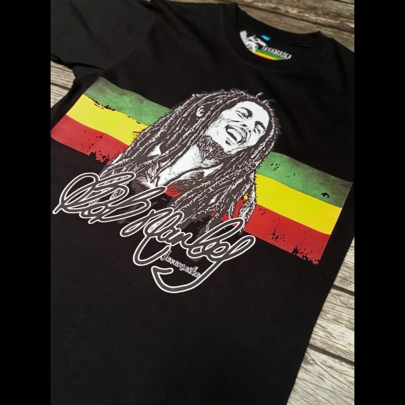 Kaos Bob Marley Rastafari Baju Reggae t-shirt Rasta Original Rasta Apparel