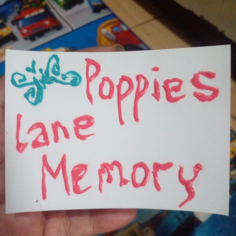 

British Sticker Timbul : Poppies Lane Memory