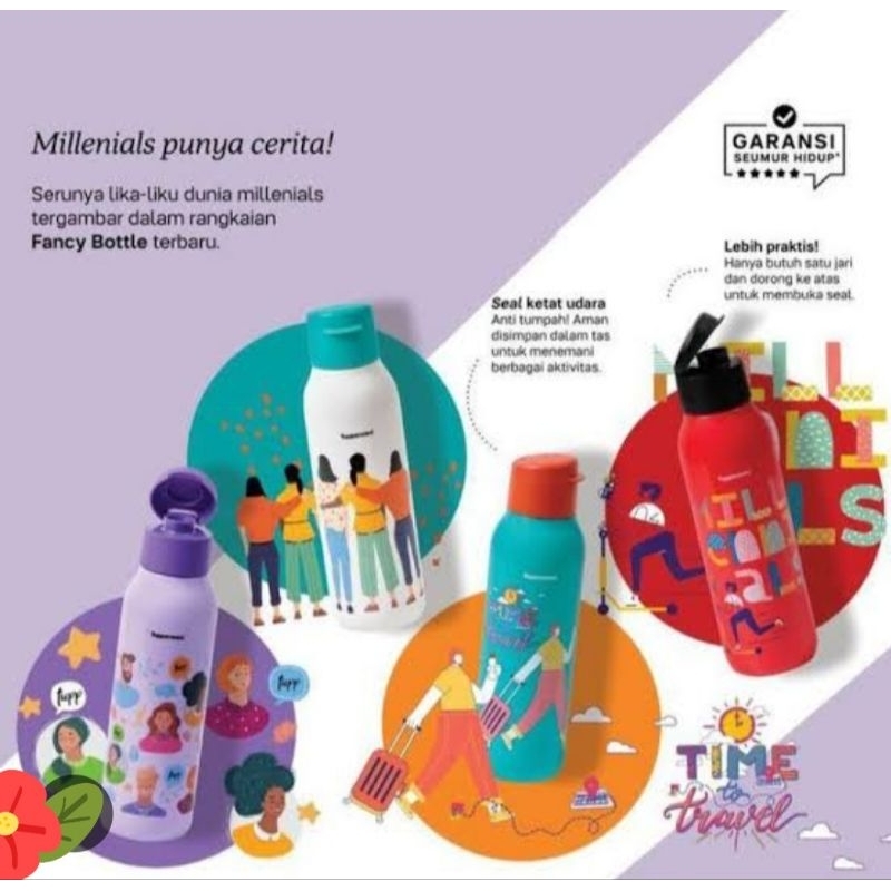 Fancy Bottle Tupperware 750ml (1)