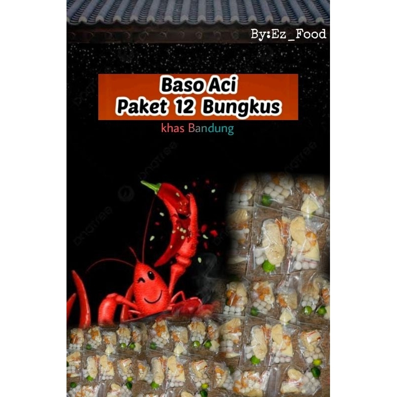 

paket baso aci murah meriah khas bandung paket isi 12 pcs