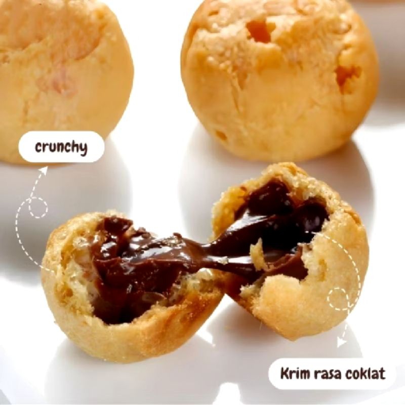 

(DM SNACK) Soes coklat kemasan 125 gr