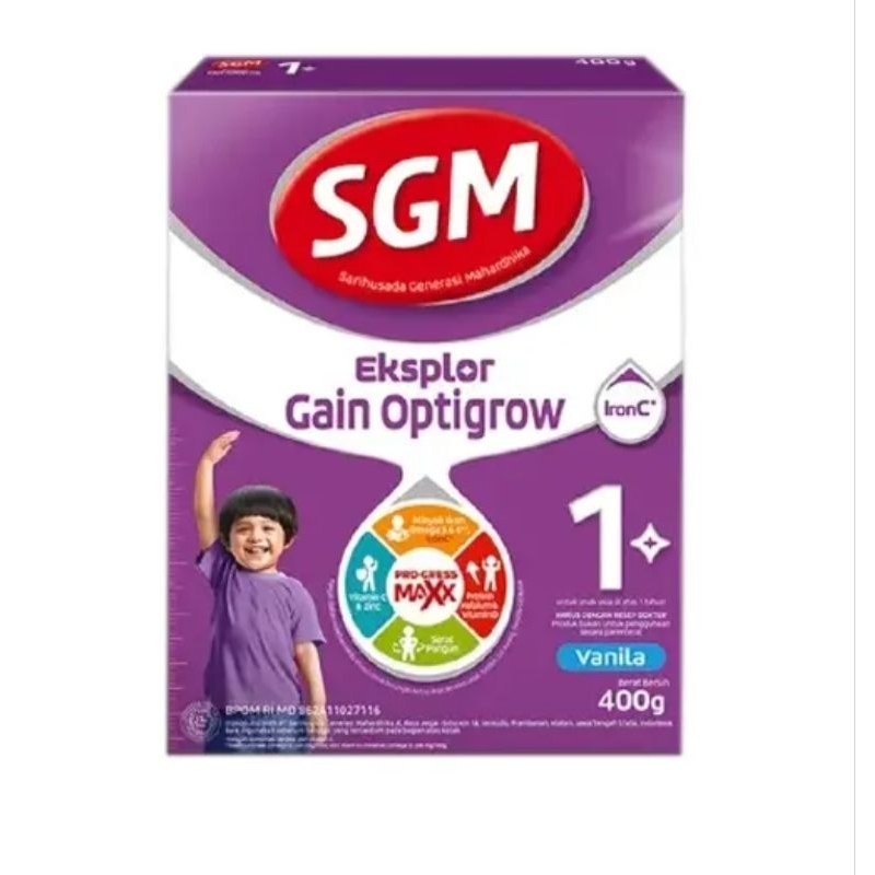 

BULAN DIANA SGM Eksplor Gain Optigrow 1 Vanilla Susu Bubuk 400 g