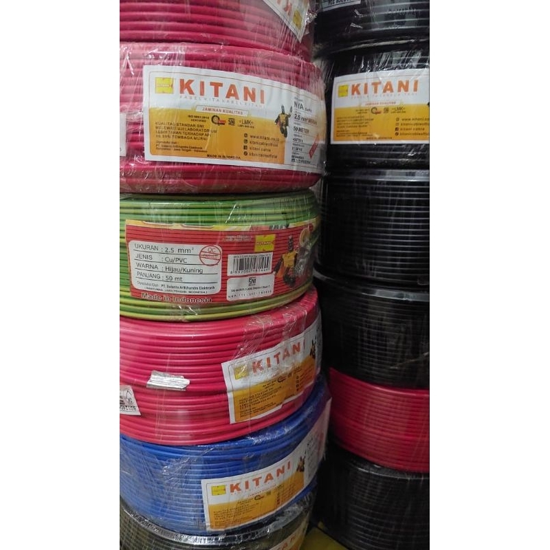 kabel Kitani_NYA 2.5 mm² tembaga kawat 50meter