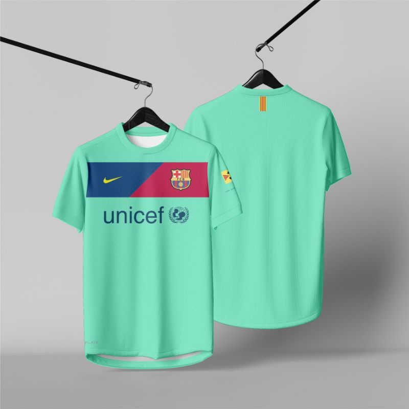 JERSEY BARCELONA AWAY 2010-2011 FULL PRINTING GRATIS NAMA DAN NOMOR PUNGGUNG