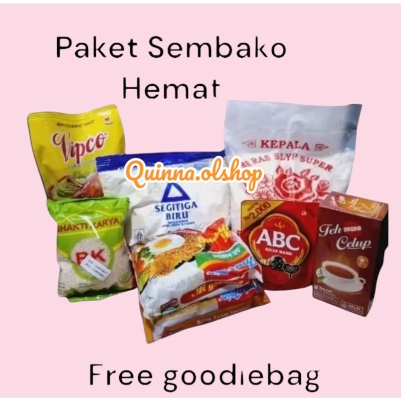 

Paket Sembako Hemat utk Berbagai Acara... Free goodiebag