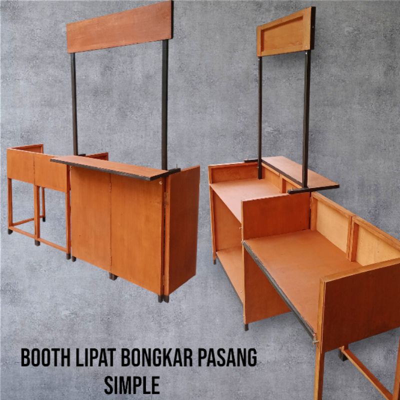 Booth Lipat portable Murah/ Booth container/ Booth kayu/ Meja lipat/ Meja kompor/ Meja jualan/ Booth