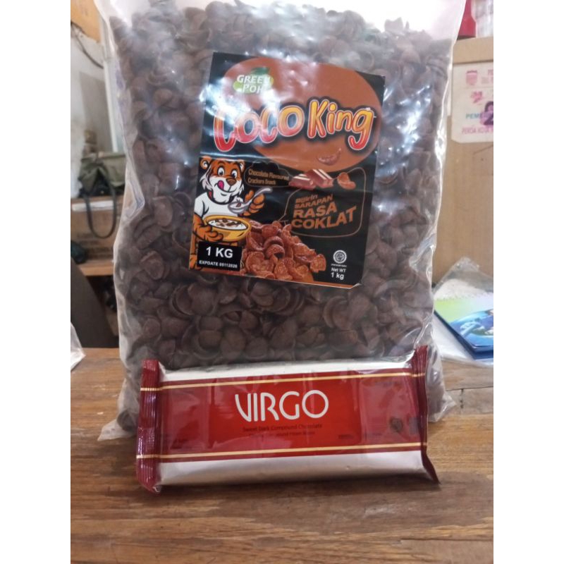 

choco crunch 1kg + coklat virgo 250gr