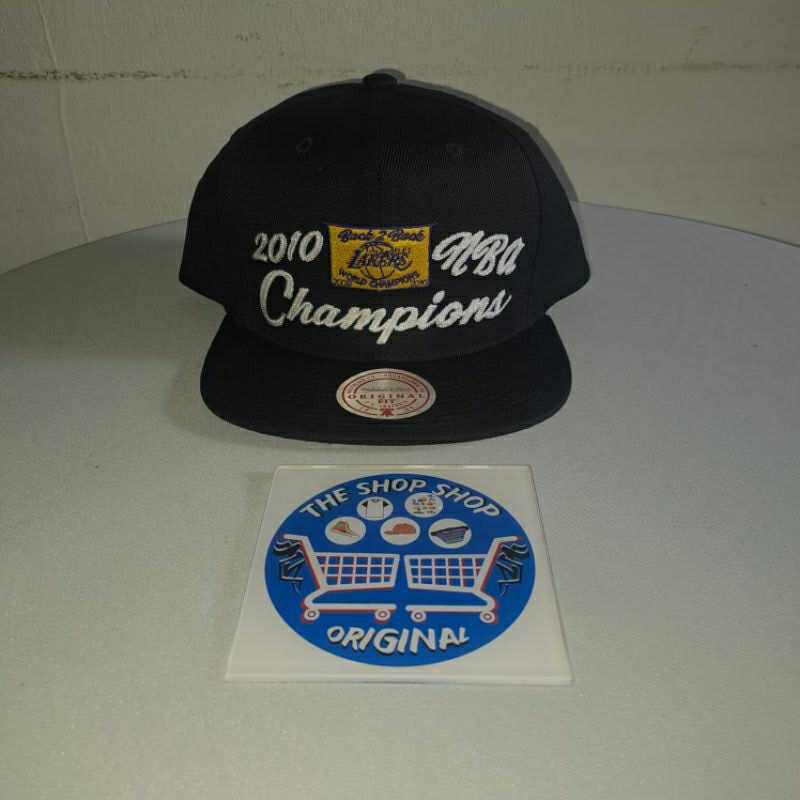 Topi Olahraga MITCHELL & NESS NBA 10 CHAMPS SNAPBACK HWC LOS ANGELES LAKERS Original Black