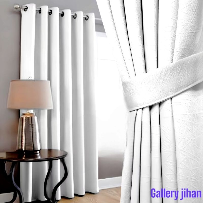 Gorden Jendela Pintu Blackout Import Polos Gorden Hotel Tebal Warna Ukuran Tinggi Pendek gorden smok