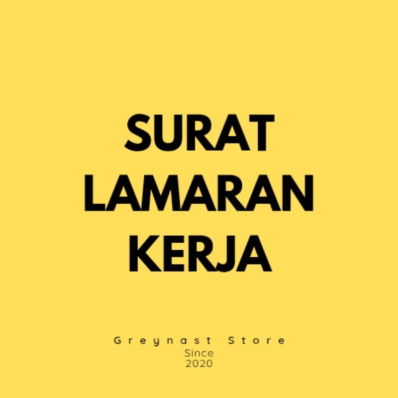 

Jasa Pembuatan Surat Lamaran Kerja Simple