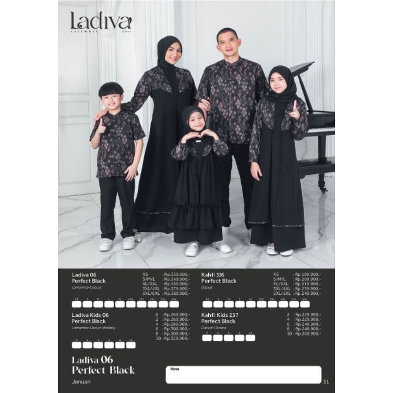 Sarimbit Ethica 2025 Ladiva Perfect Black