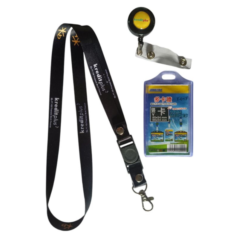 

tali id card / lanyard kredit plus new ready stok