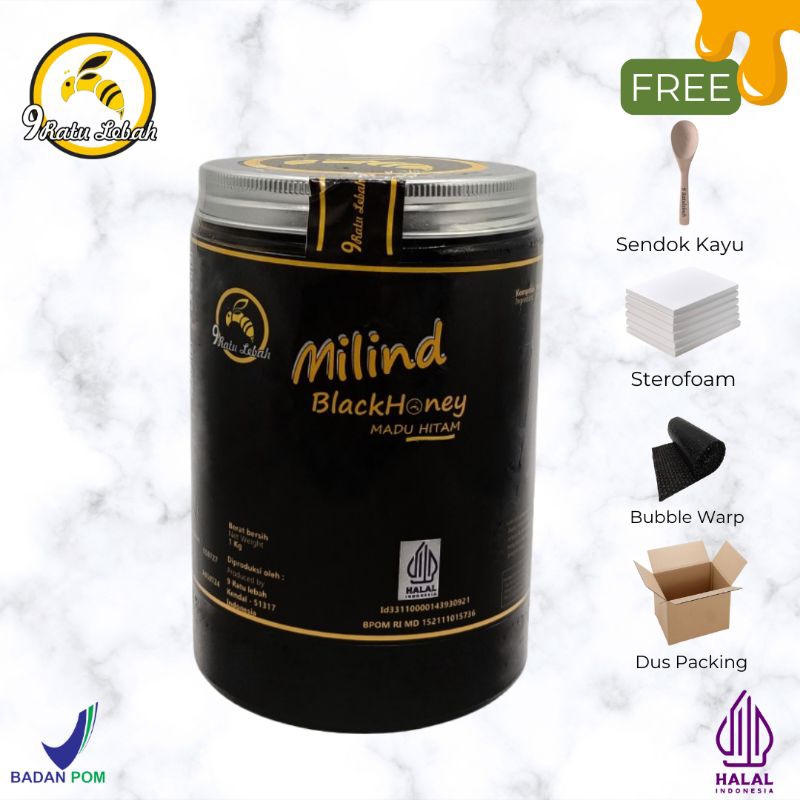 

Black Honey Premium | Madu Hitam Jar kaca 1000gr