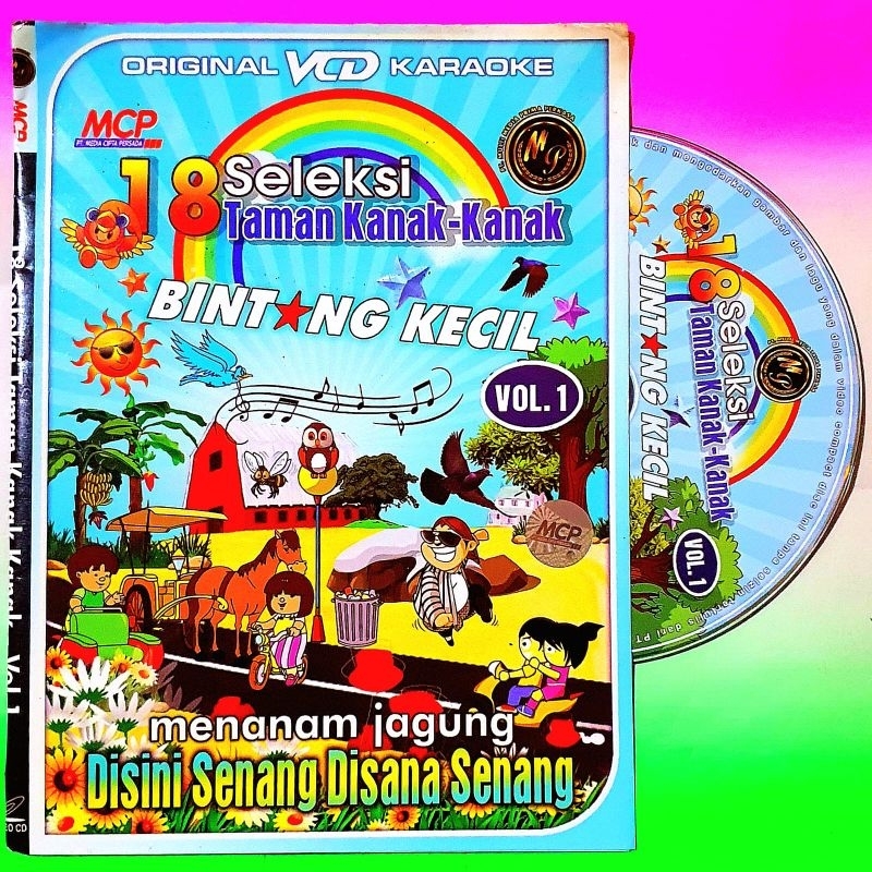 ASLI ORIGINAL SEGEL PAKAI BOX-KASET VCD ORIGINAL LAGU TAMAN KANAK KANAK-KASET VCD LAGU ANAK ANAK-KAS