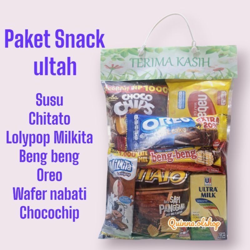 

Paket Snack ultah/bingkisan/hadiah.... label bs custom