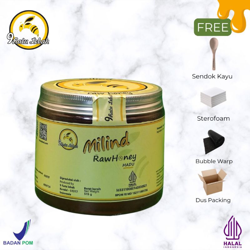 

Raw Honey Premium Milind | Madu kualitas terbaik | jar kaca 515gr