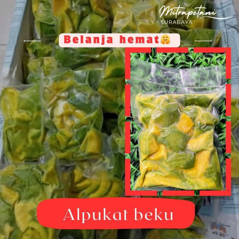 

Alpukat frozen, alpukat beku 500gr, alpukat mentega beku