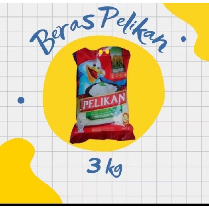 

beras pelikan 3kg