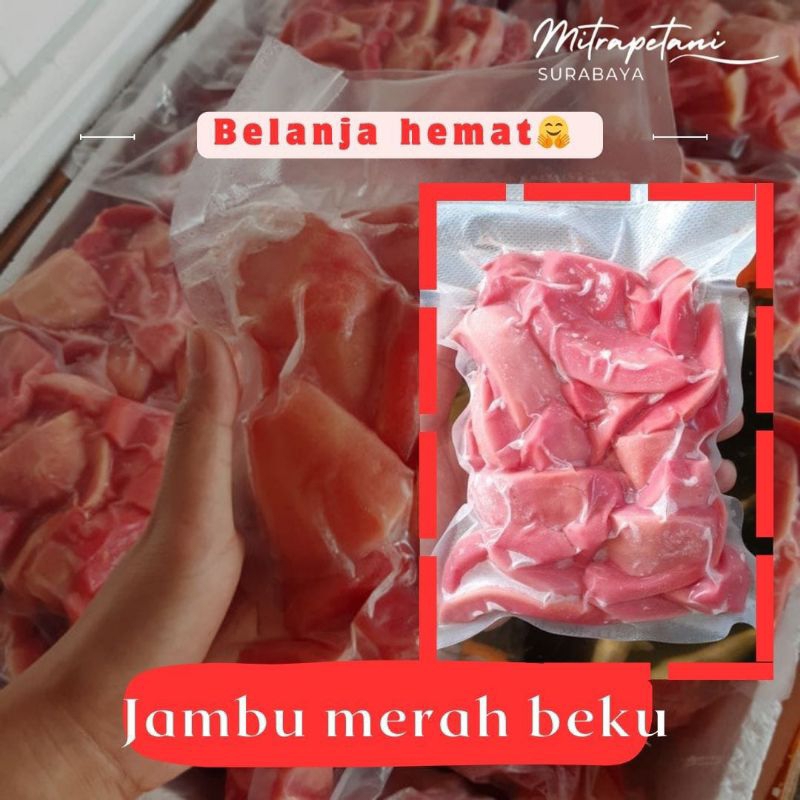 

Jambu merah beku, jambu merah frozen 1kg, jambu beku