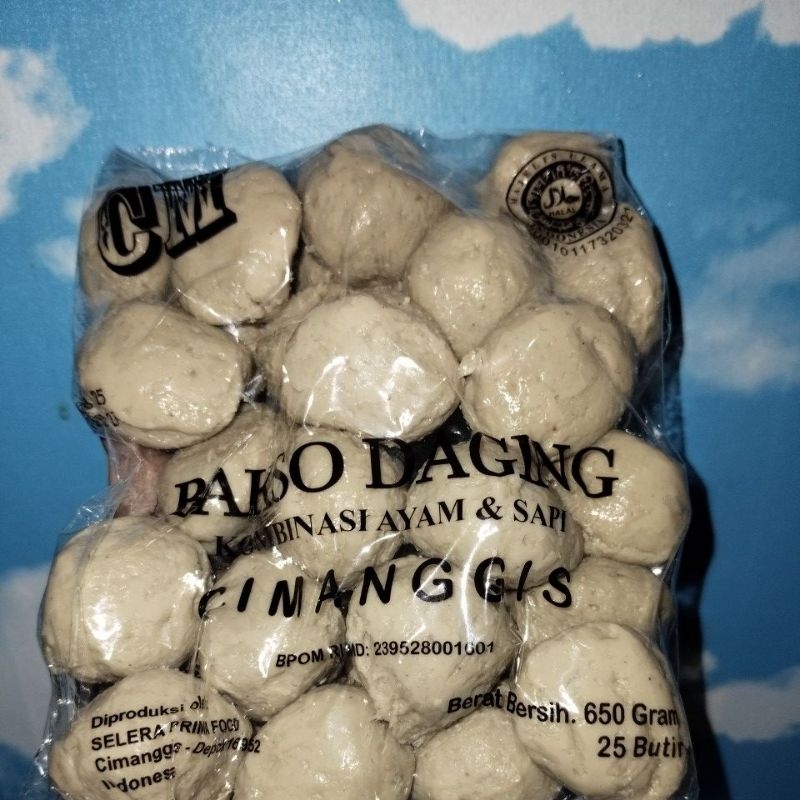 

Baso/Bakso Daging Cimanggis Jumbo Isi 25