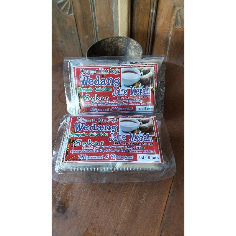 

WEDANG JAHE MERAH KEMASAN MIKA 5 SACHET