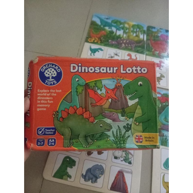 dinosaur lotto from Orchard toys