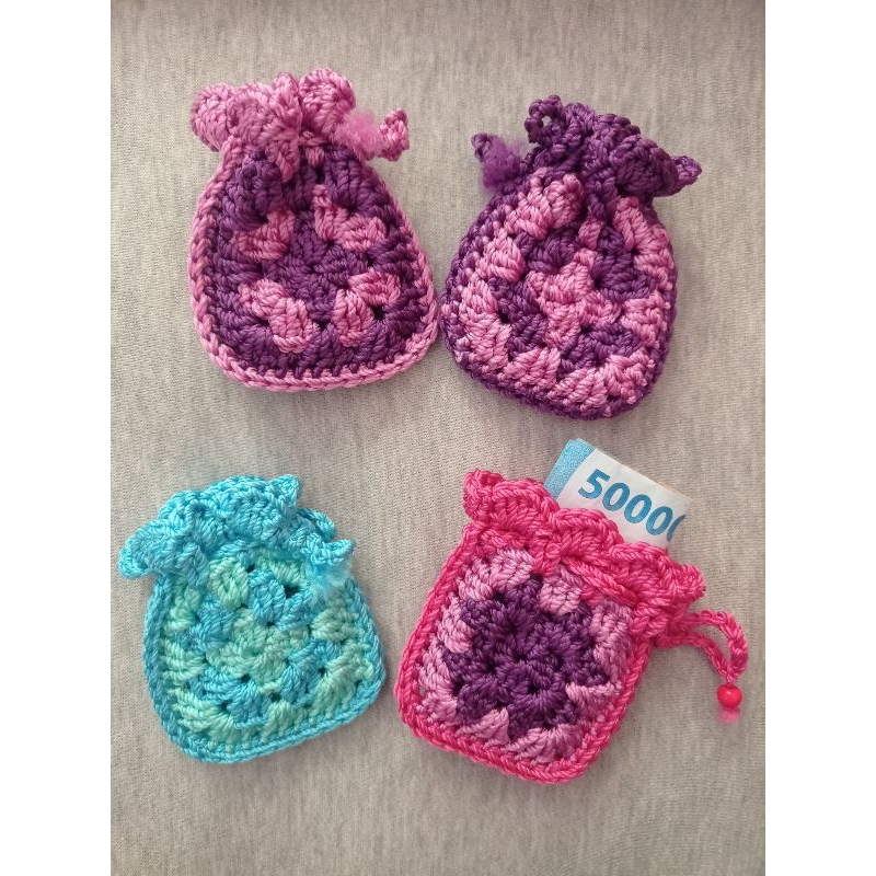 

Amplop rajut mini / amplop rajut lebaran