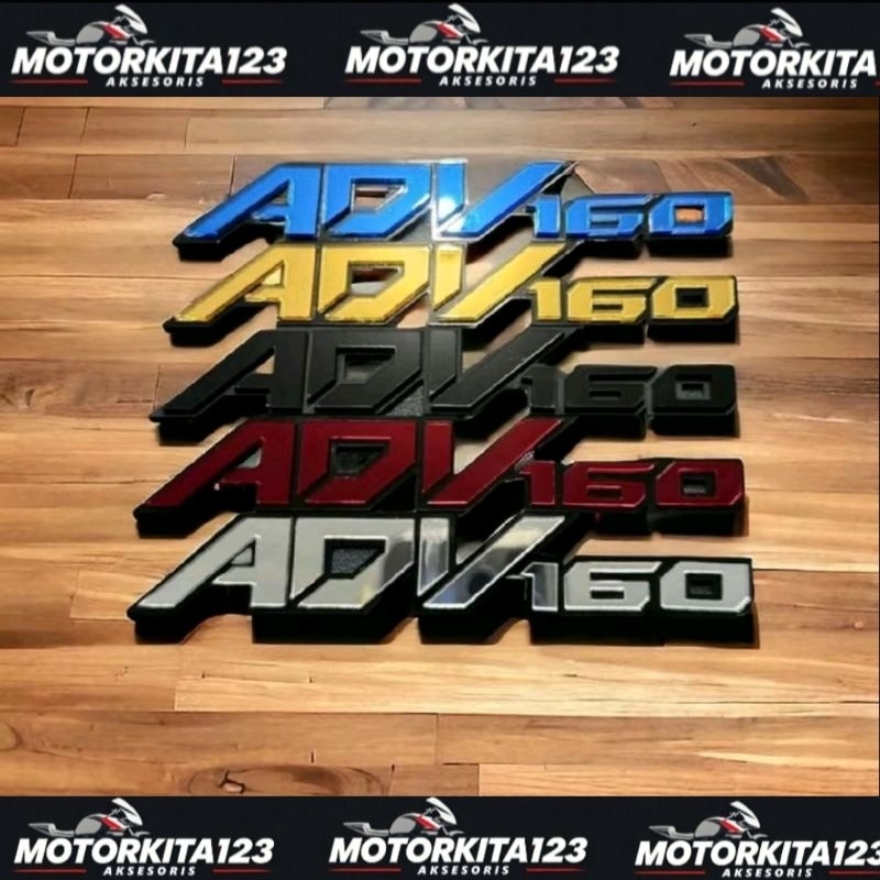 Aksesoris Emblem 3D Akrilik logo Motor Honda tulisan nama ADV160 tahun 2020 2021 2022 2023 2024 Baha