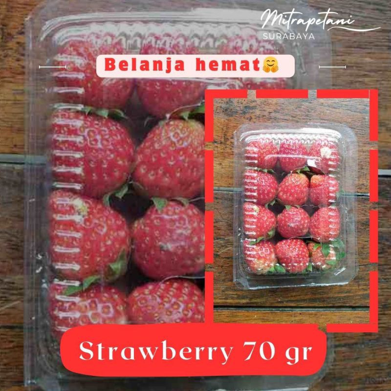 

Strawberry mini pck 70 gr, strawberry fresh