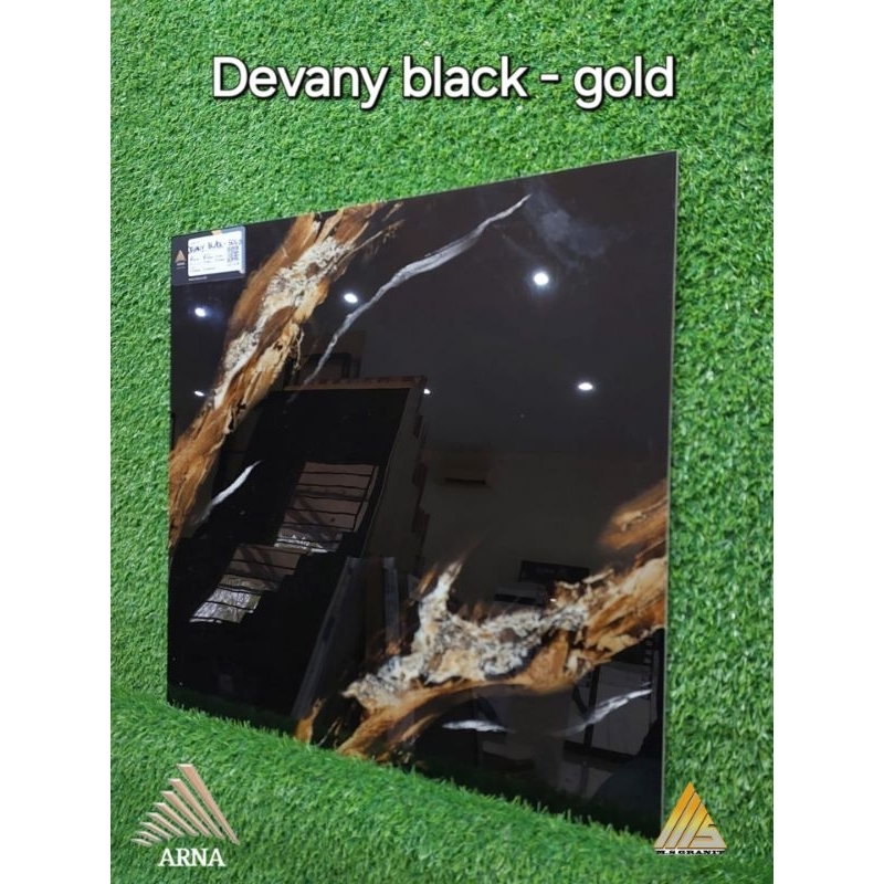 Granit Arna 60x60 Devany Black - Gold