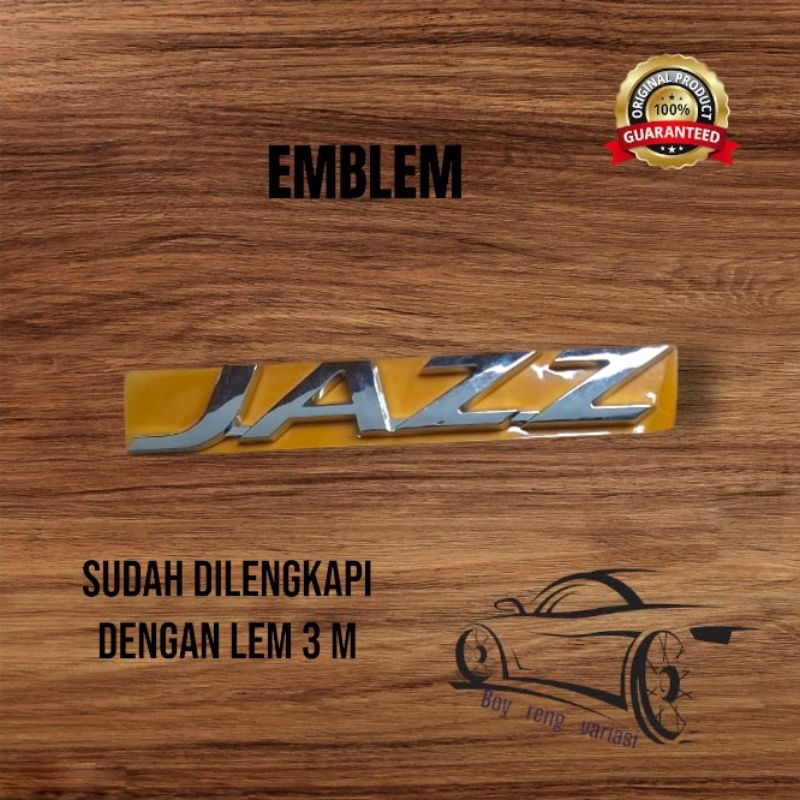 EMBLEM MOBIL HONDA TULISAN JAZZ (ORIGINAL)