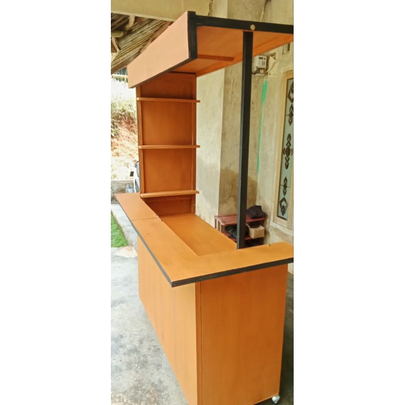booth lipat portable/ booth event/ booth kayu/ booth jualan/ meja lipat/ booth minuman es dll