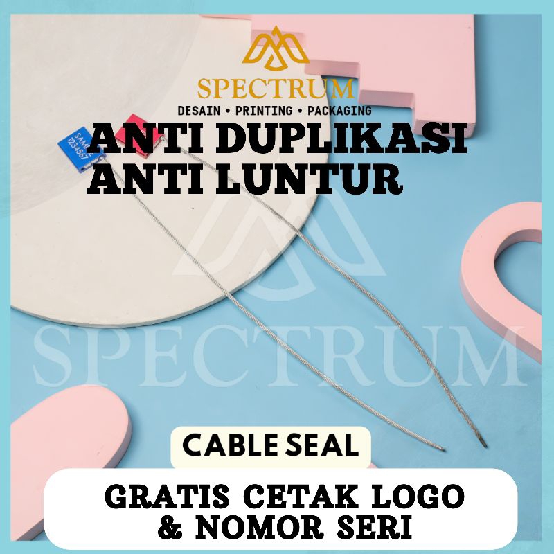 

Cable Seal | GRATIS CETAK LOGO + NO SERI | Segel Pengaman Plastik | Kabel ties | Security seal