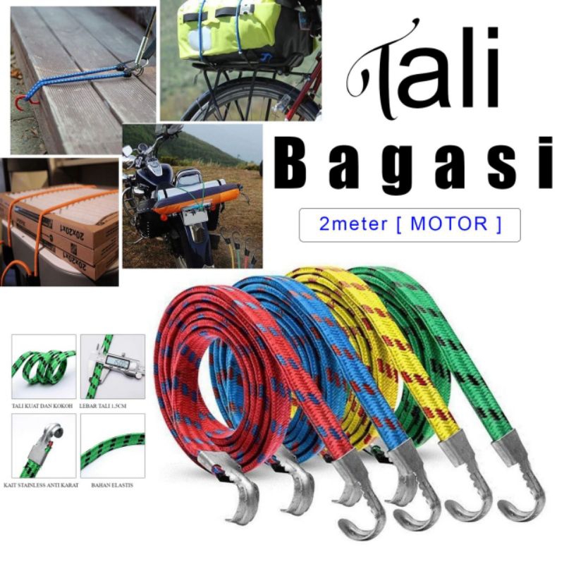 TALI BAGASI SERBAGUNA | 2METER | TALI PIPIH