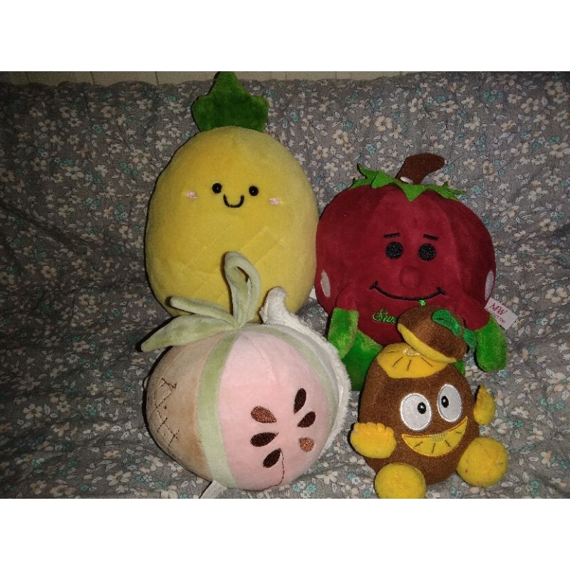 Boneka buah strawberry/ buah Peach/ Buah Kiwi/ Buah Nanas