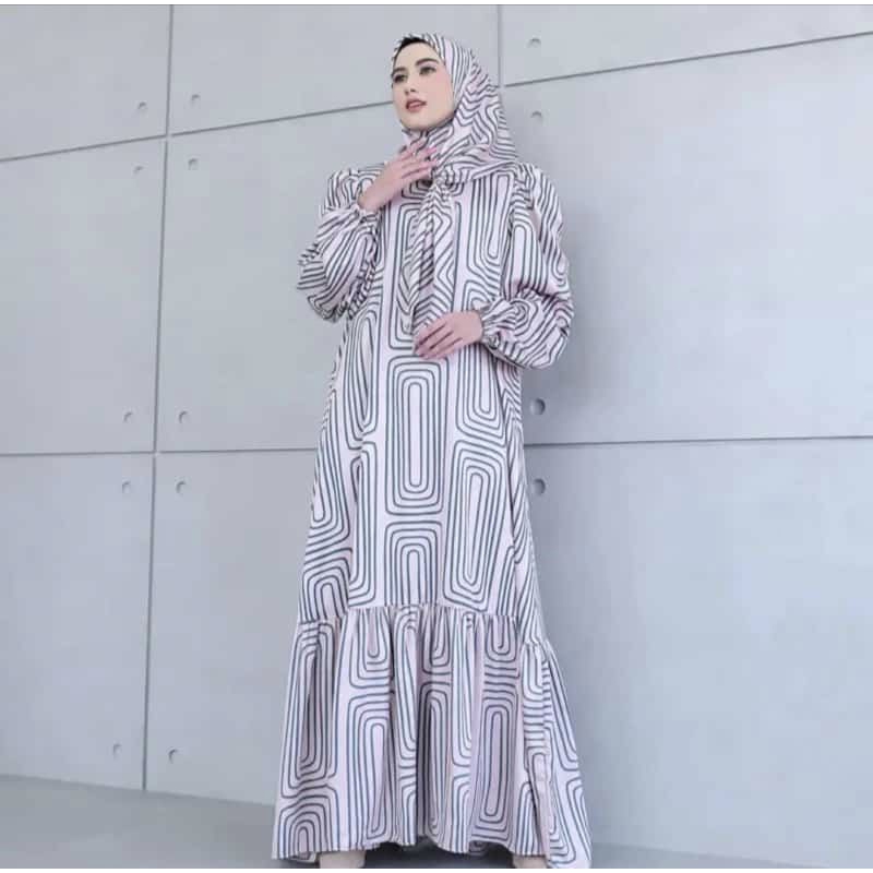 Aisyalina Gamis Set Hijab