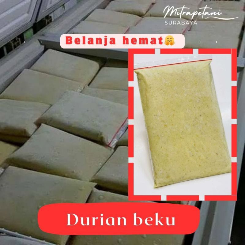 

Durian medan beku, durian medan frozen, daging durian 1kg